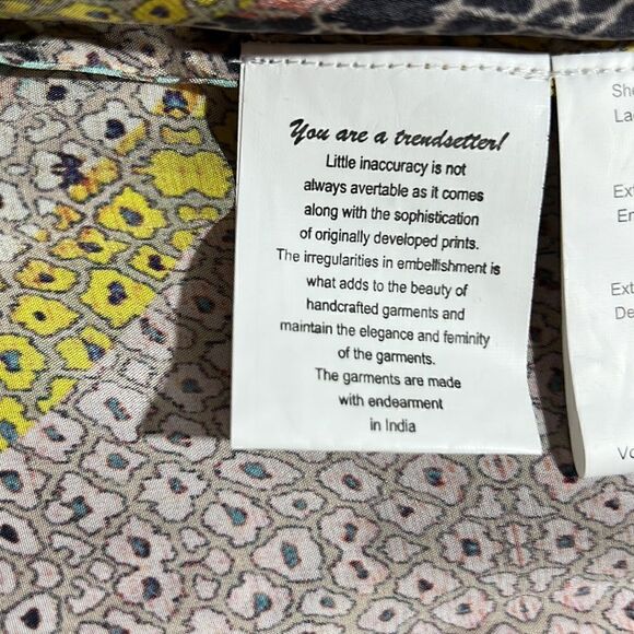 ANTHROPOLOGIE BY BHANUNI JYOTI TIERED MULTI COLORED PRINT MAXI DRESS XL NEW - Picture 6 of 9